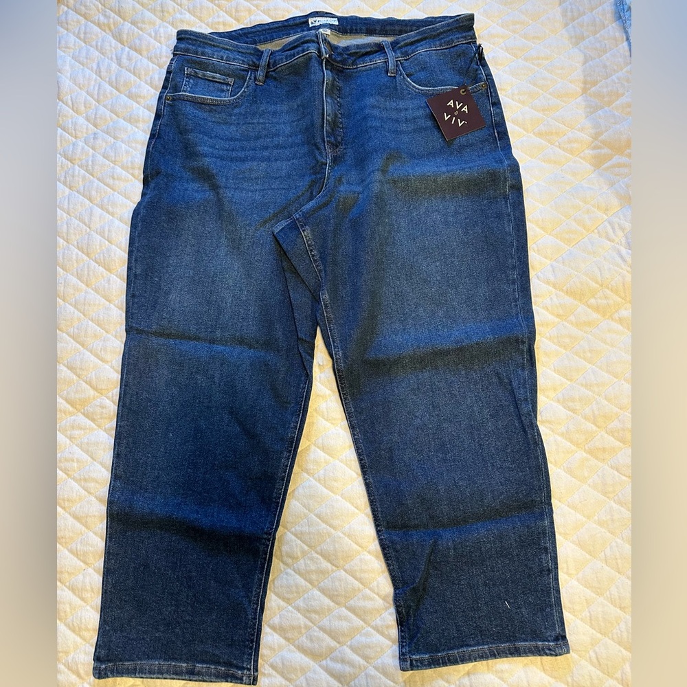 Ava & Viv Straight Ankle Jeans